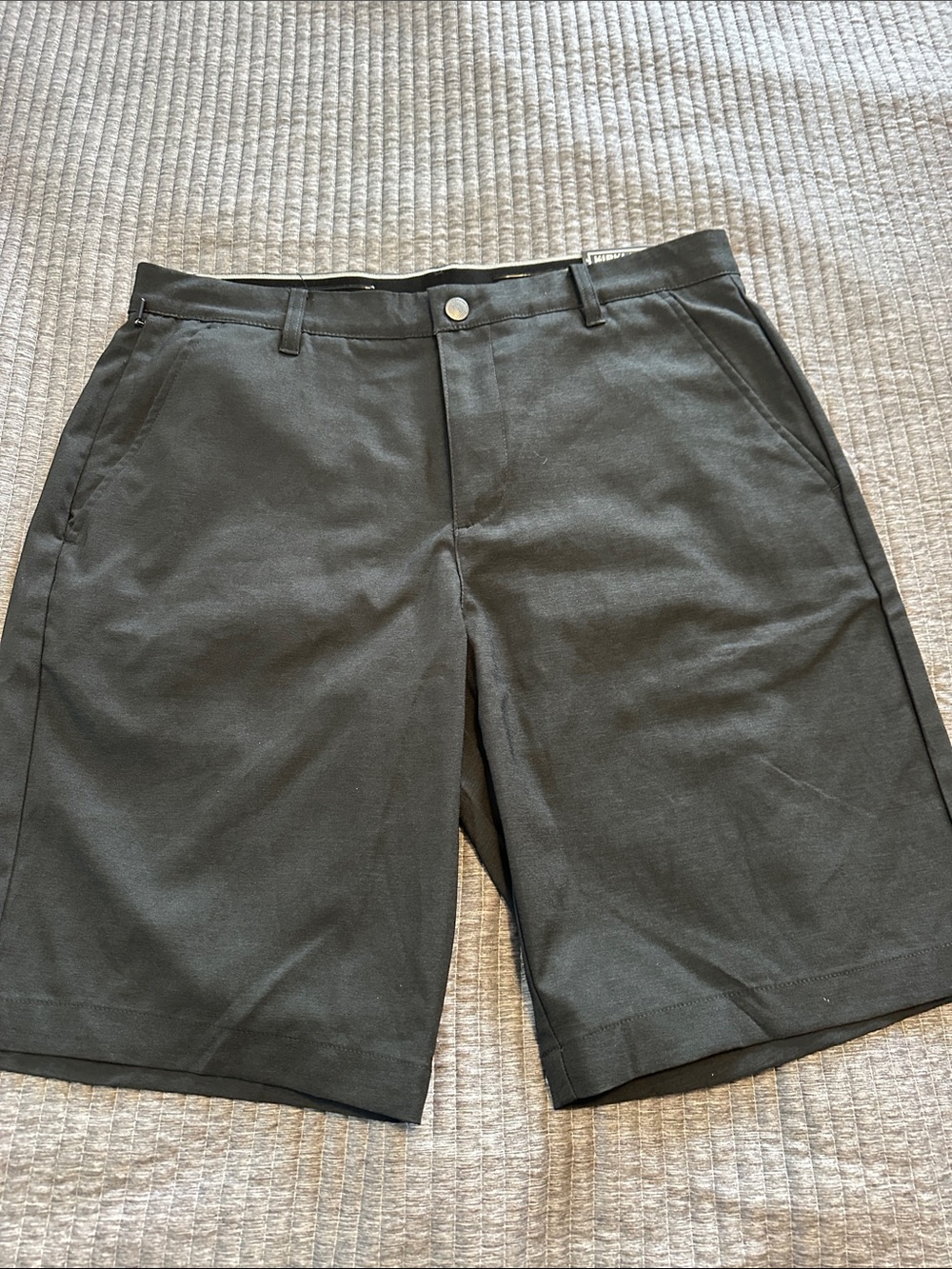 Kirkland Signature Black Men's Flat Front Shorts